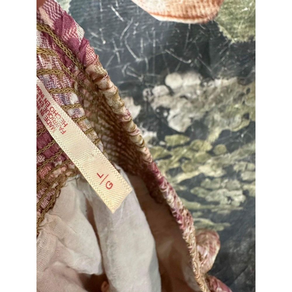 New Free People Sawyer Red Plaid Tiered Maxi Skirt Size Large - Picture 7 of 7